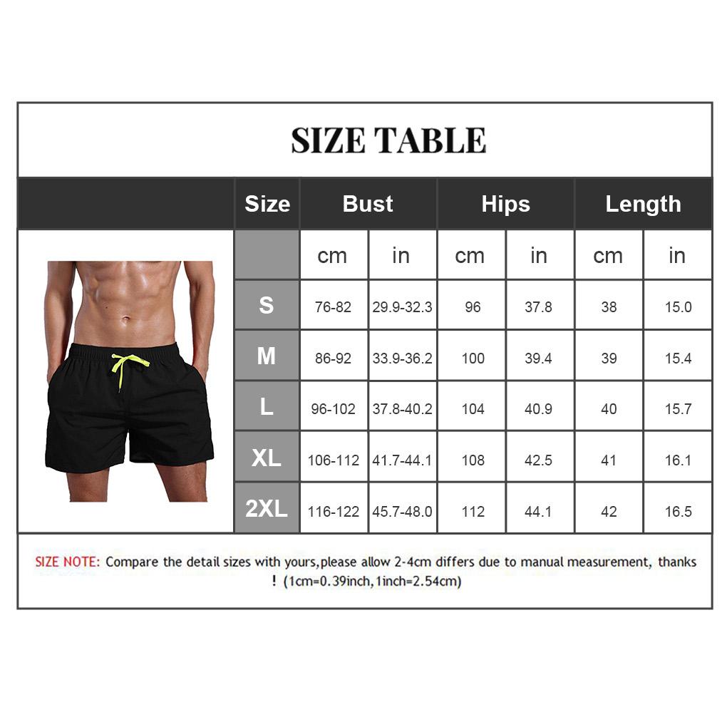 Men's Beach Board Shorts Cotton Running Summer Casual Trunks Swimwear