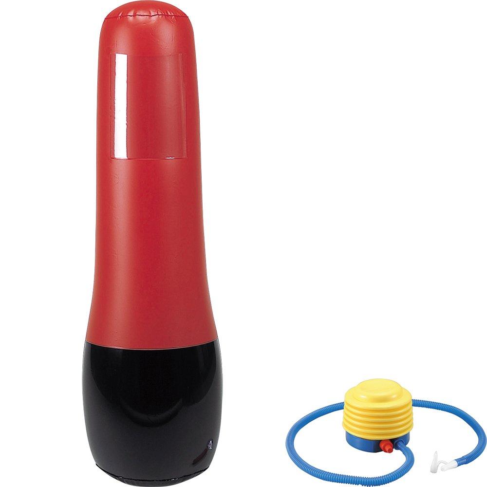 

IRONMAN CLUB Punching Bag KW-810 with Air Pump, Red and Black