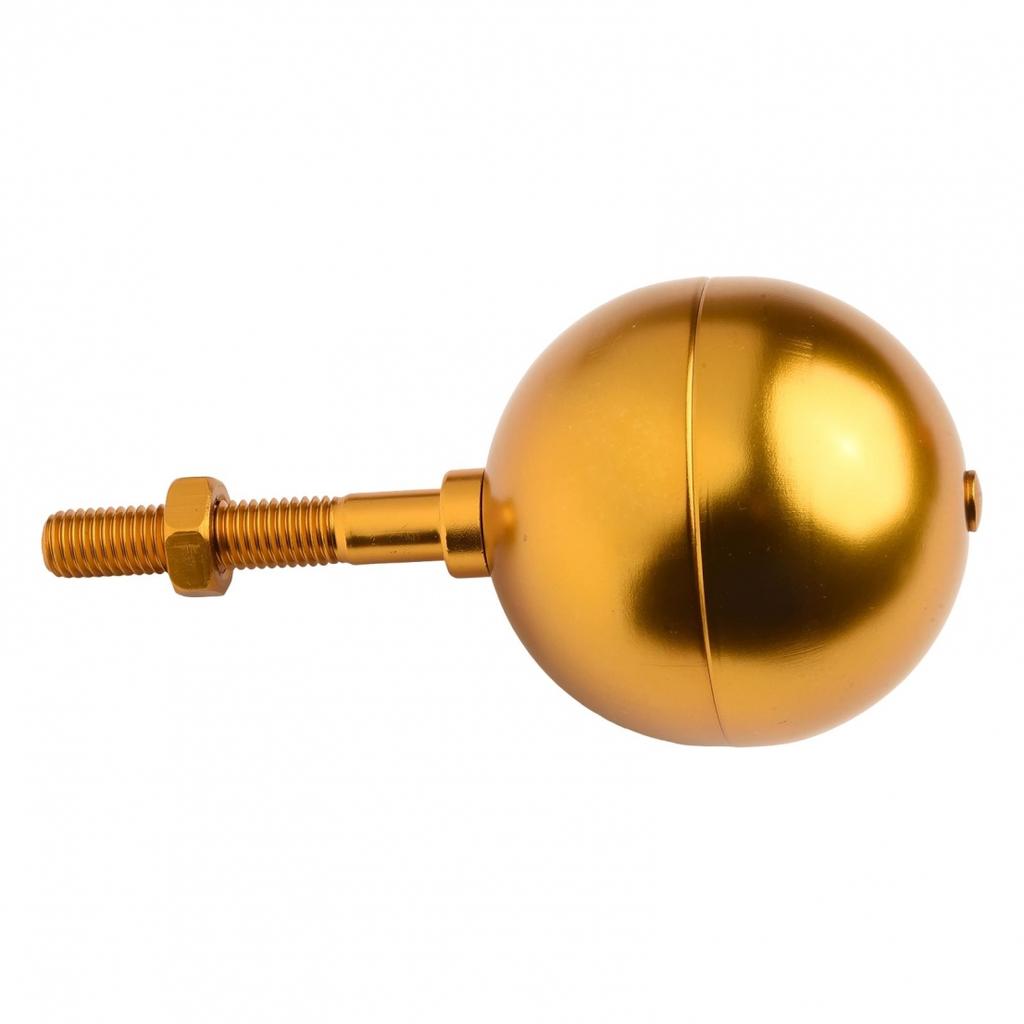 Inch Gold Anodized Aluminum Outdoor Flagpole Ball Topper Ornament