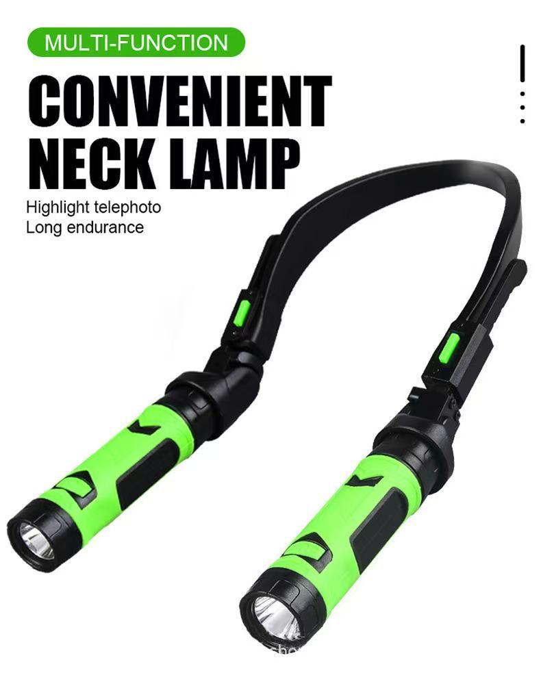 Wiederaufladbares LED-Halslicht für Lesen, Camping, Laufen und Notfälle