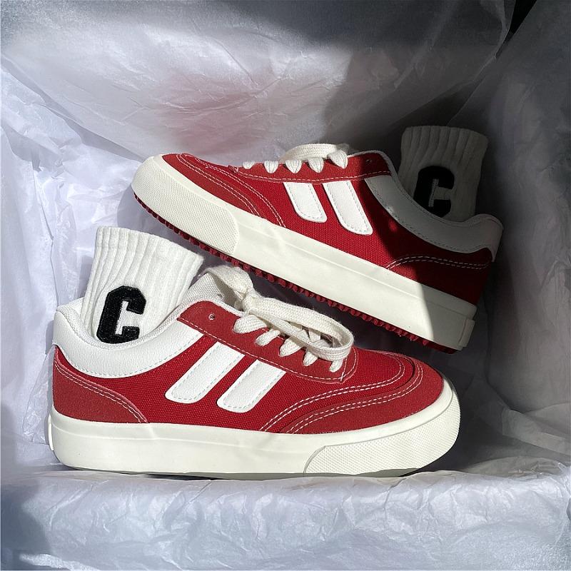 Vintage canvas shoes women's versatile casual board shoes niche design