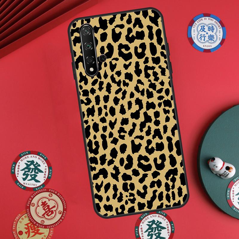 Tan Leopard For Huawei Nova 11i 8i 12i 12s 9 10 SE Y60 Y70 Y90 Y72 Y73 Y61 Y91 P60 Pro P30 P40 Lite Case