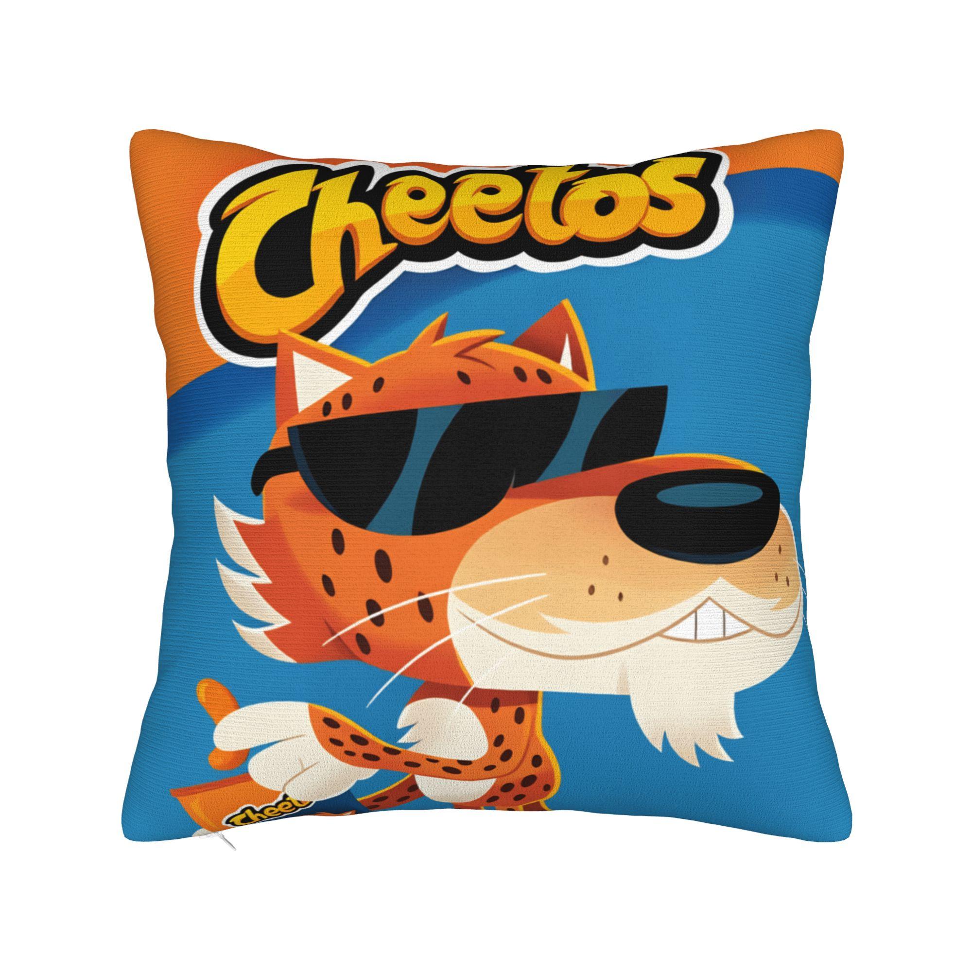 

Pillow Case Food Print C-Cheetos Comfy Pillow Cover For Office Car Home Decor Kawaii Pillowcases 12x12Inch