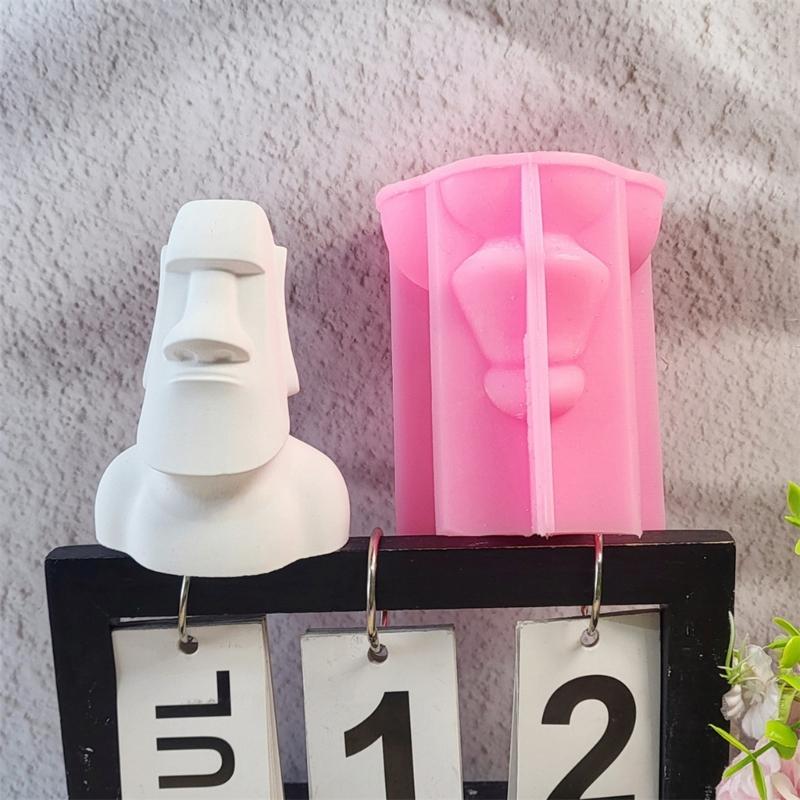 Silicone Portrait Sculpture Candle Mold Gypsum Ornament Mould Home Decoration Molds for Aromatherapys Enthusiasts