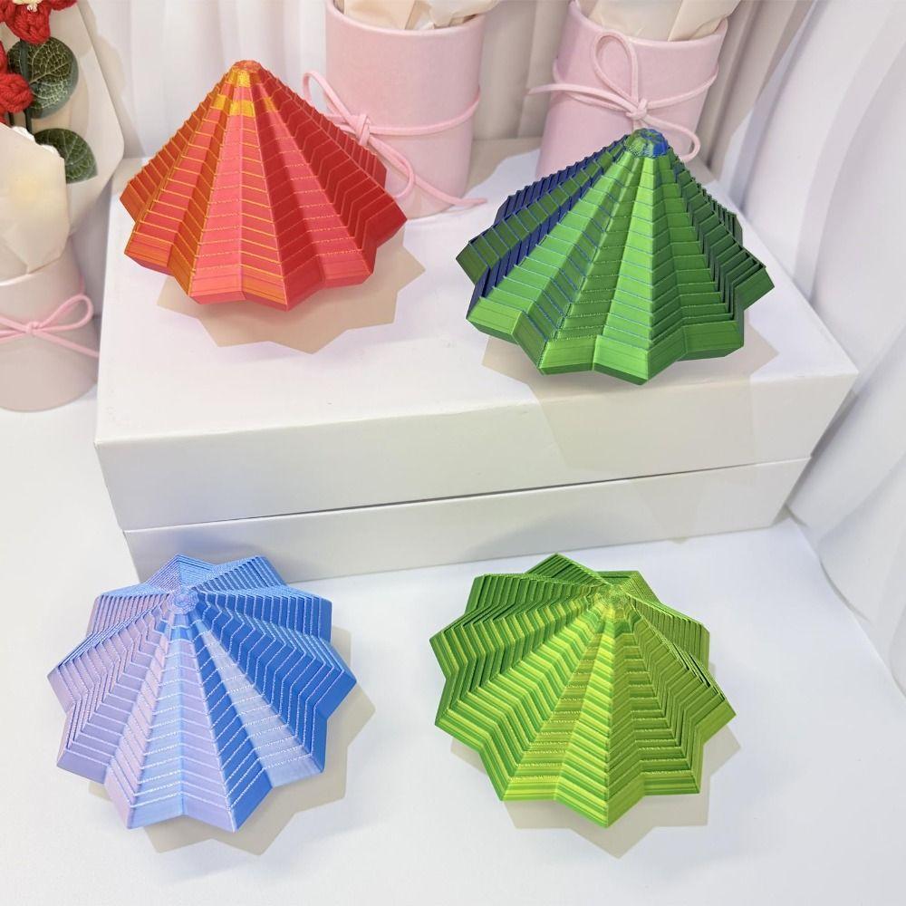 Geometrisches Design Fraktal Fidget Stern Modell 3D-Druck Wirbelnde Spirale Ornamente Büro/Schule