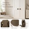 2PCS Brass Drawer Pull Handle Bail Antique Drawer Pull Vintage Cabinet Pull Handle  Furniture