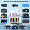 A9 Pro In Ear Wireless Earphones Bluetooth 5.4 LED Display Gaming Headset Sport Headphones Active Noise Reduction HIFI Sound Low Latency Earbuds