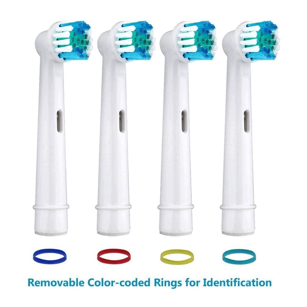 Brush Heads Compatible with Oral-B Braun Electric Toothbrush, Replacement Heads for Vitality, Genius, Pro 1000