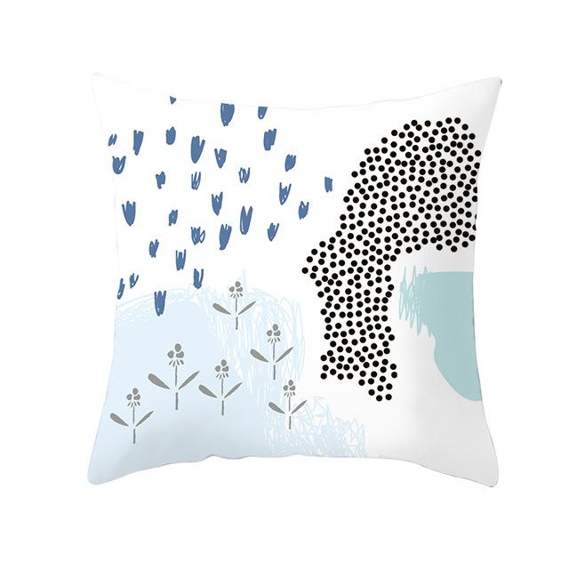 Geometric Printing Cushion Cover Creative Geometric Polyester Decorative Pillowcase Home Accessories Sofa Pillow Case Almohada