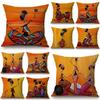 Sunset Pattern Abstract Cushion Cover  African Woman Life Pillowcase Decor Home