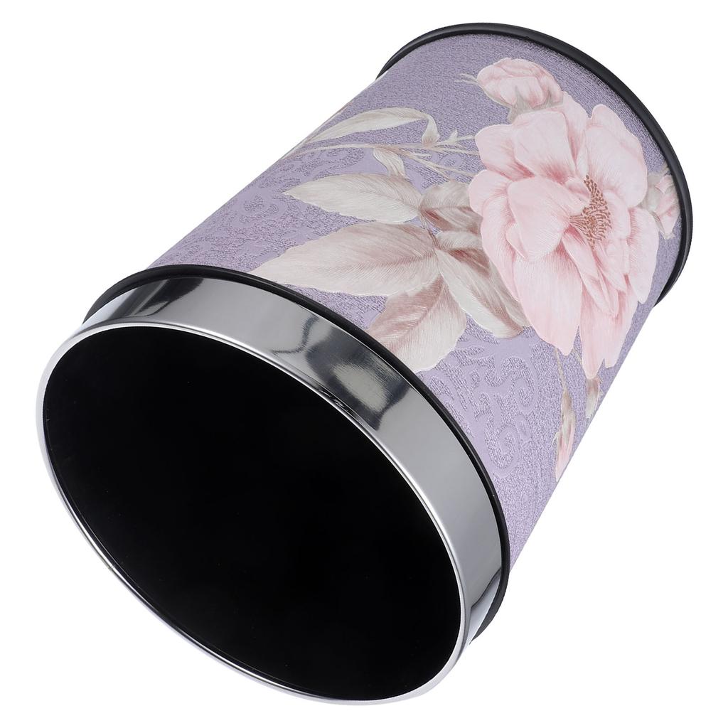 Garbage Can Retro Style Waste Container Living Room Trash Bin Household Office Multifunction