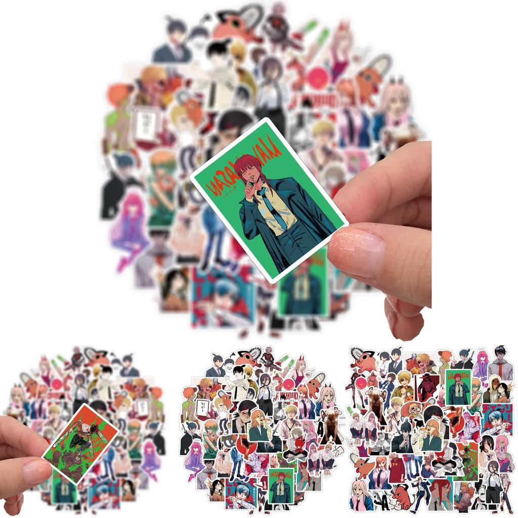 50pcs Chainsaw Man Denji Sticker Set For Diy Decoration
