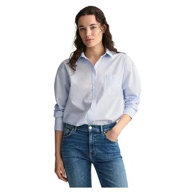 Relaxed Fit Poplin Long Sleeve Shirt