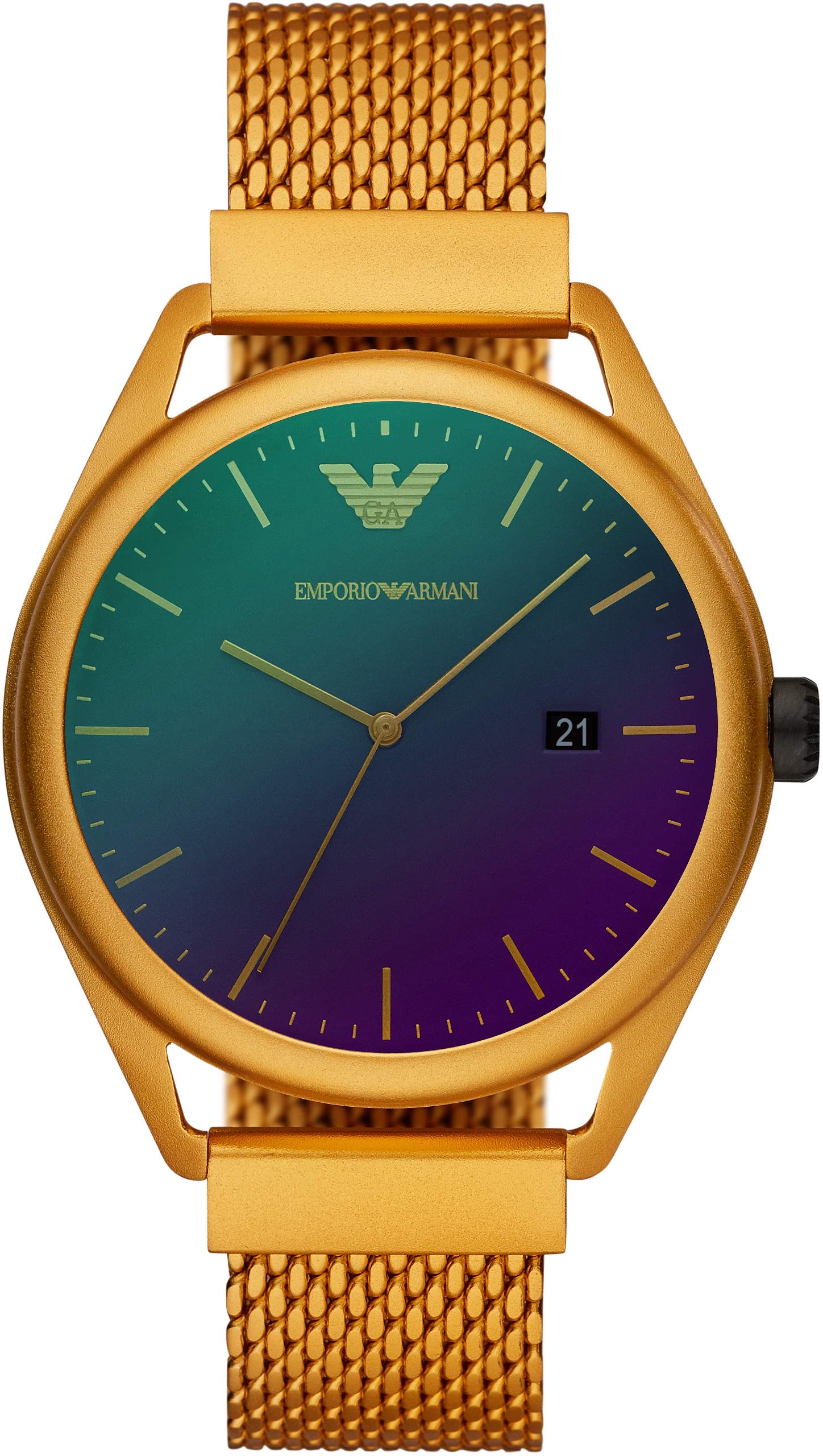 Мужские часы Emporio Armani AR11327, Официально импортированные, Желтые