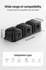 Smofish Cable Clip Holder, 9-Slot Magnetic Desk Cord Organizer, 3-Pack Set, Hidden Phone Charging Cable Keeper, Cord Management, Reusable Adhesive