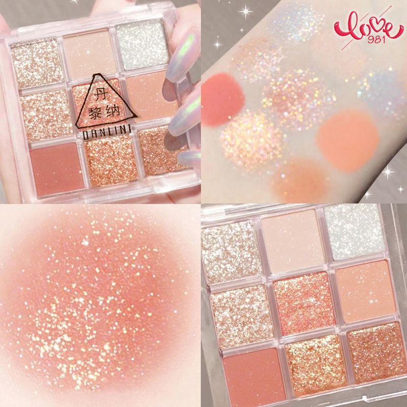 Lidschattentablett 9 Farben wasserfest