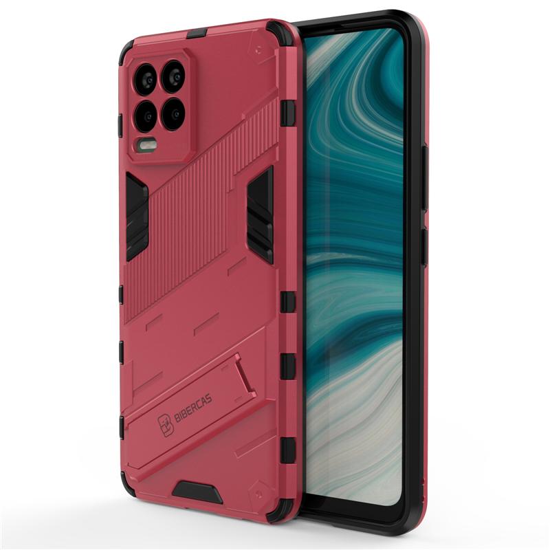 Twarda Zbroja Tylna Pokrywa Dla Oppo Realme 8 Pro Etui Uchwyt na Telefon Bumper Pełna Pokrywa Dla Realme 8 Pro Etui Dla Realme 8 Real Me 8 Pro