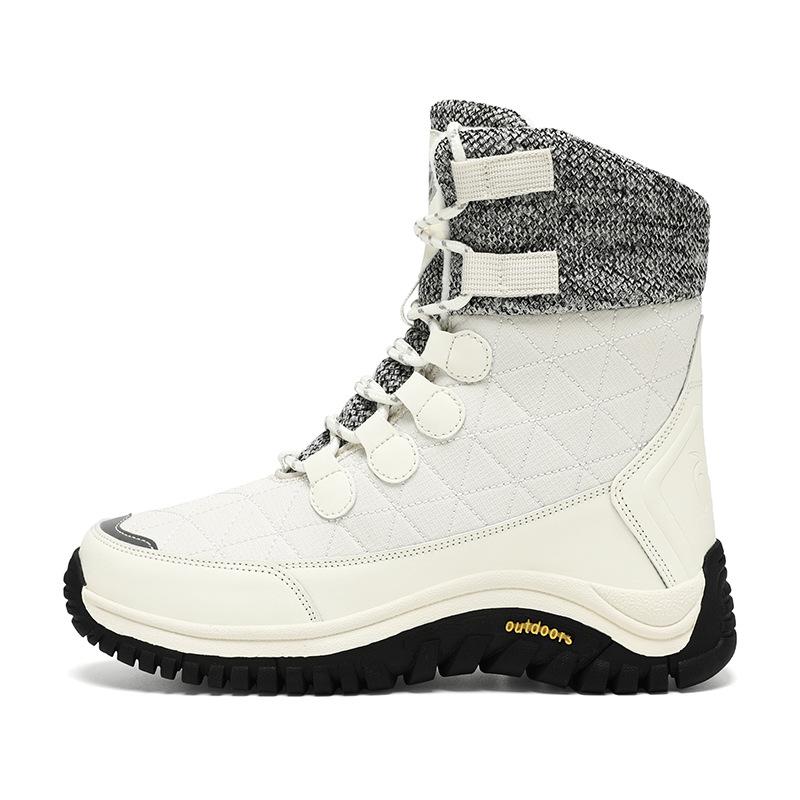 

Новые зимние женские бархатные утолщенные теплые сноубутсы женские северо-восточные уличные дорожные хлопковые туфли износостойкие нескользящие сапоги 42