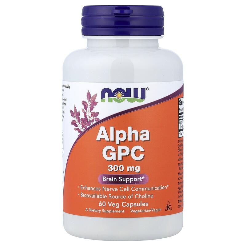 Alpha GPC, 300 mg, 60 Veg Capsules