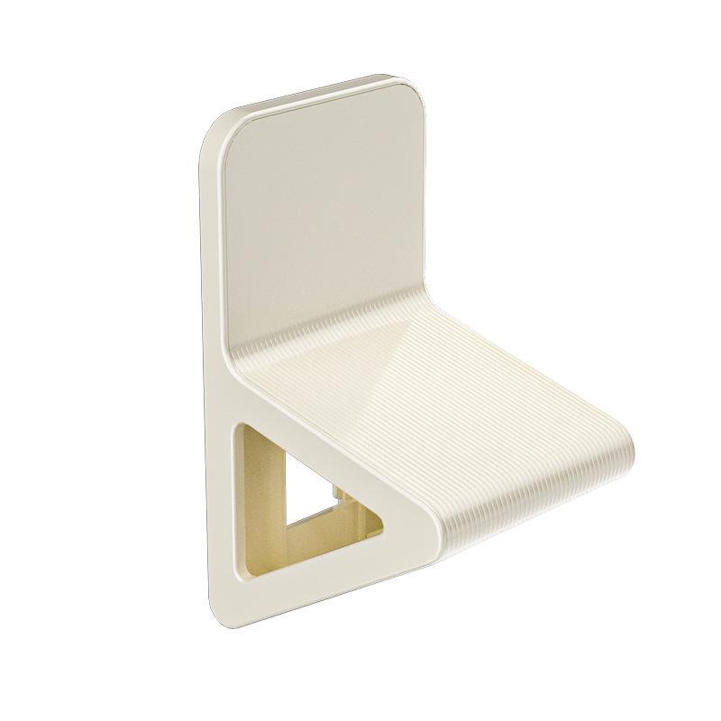 Traceless Wall-Mounted Anti-Slip Foot Washing Stool with Triangular Design and Storage