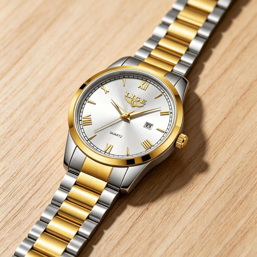 LIGE Original Fashion Watch Man Waterproof Luminous Date Men Watch Stainless Steel Quartz Business Men's Watches