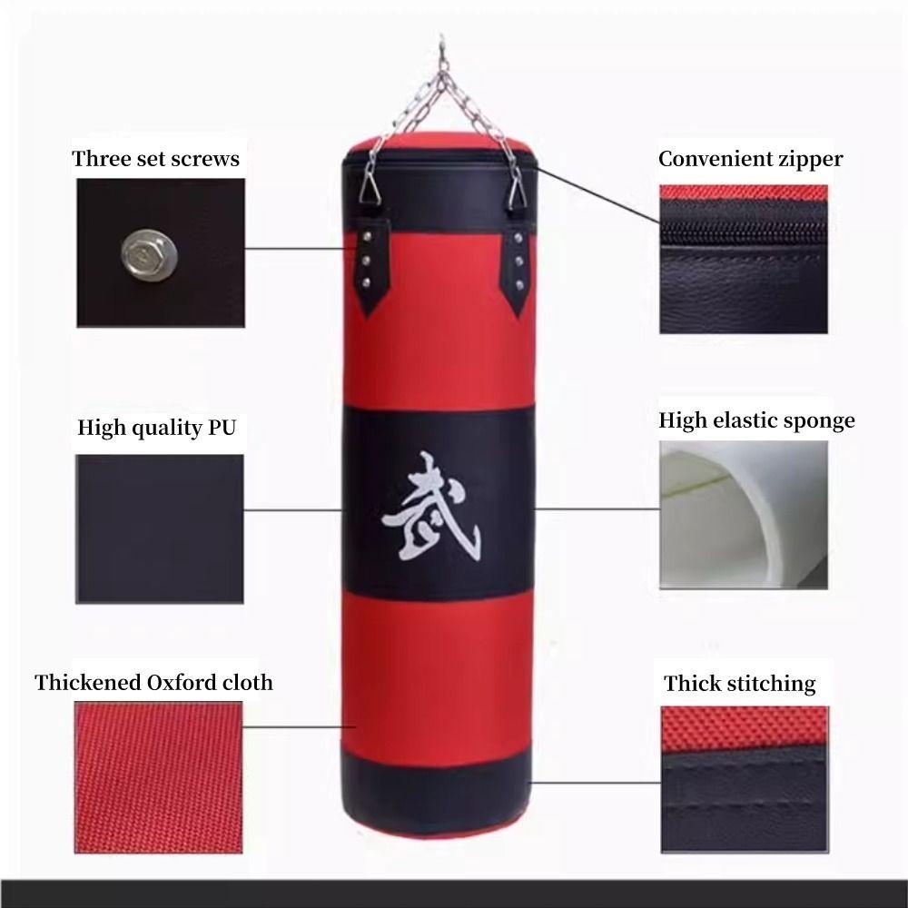 Oxford Cloth Boxing Sandbag PU Leather Training Bag Durable Punching Bag  Adult Kids