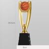 Customized Black Eight Billiards Resin Trophy Reward, Gold, Silver, Copper, Crystal Base, Sport Activity Competition Awards, 1Pc