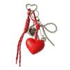 Miu Style Bag Charm: Korean Braided Rope Keychain for Backpacks & DIY Accessories