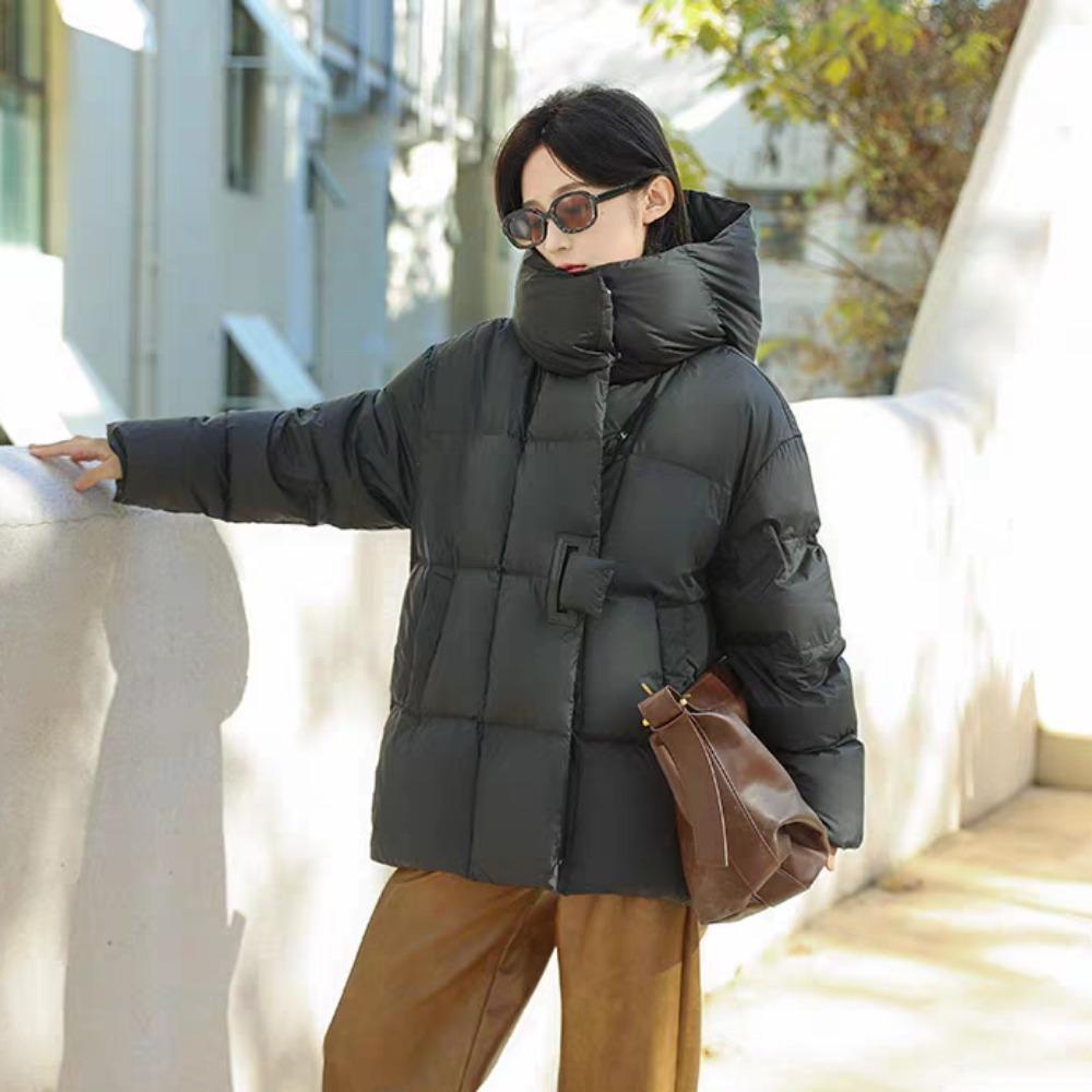 Small High-end White Duck Down Short Thickened Down Jacket Women's New Winter Temperament Socialite Jacket