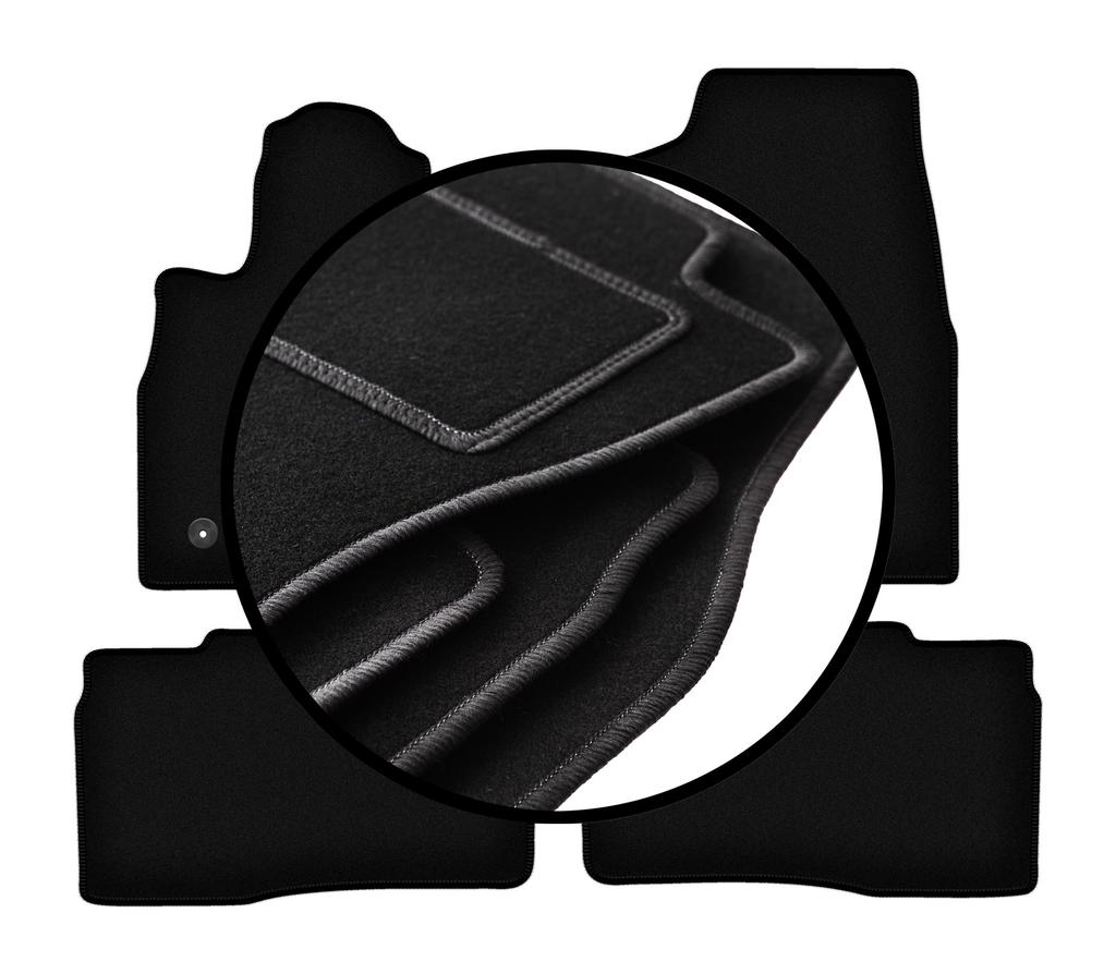 Complete set of velour floor mats for: Ford Explorer MK6 ST-Line pickup (2019-)