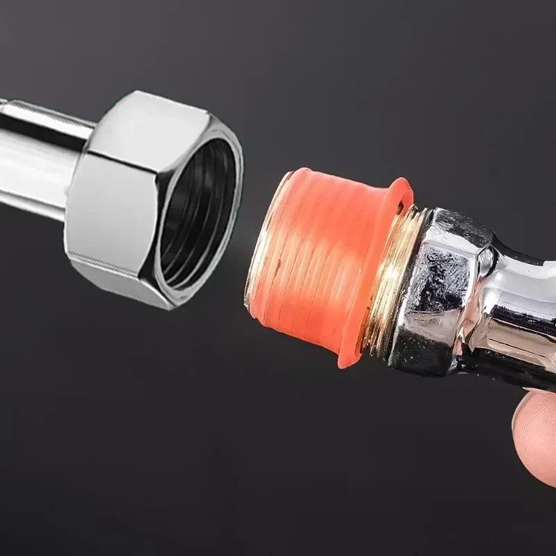 300PCS Faucet Leak-proof Sealing Gasket Rubber Pipe Sealing Washer Silicone Raw Tape Triangle Valve Hose Plumbing Fitting Plug