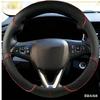 Leather Steering Wrap Car Steering Wheel Cover For Opel Astra (K) Corsa (E) Crossland X Grandland X Ignia Auto