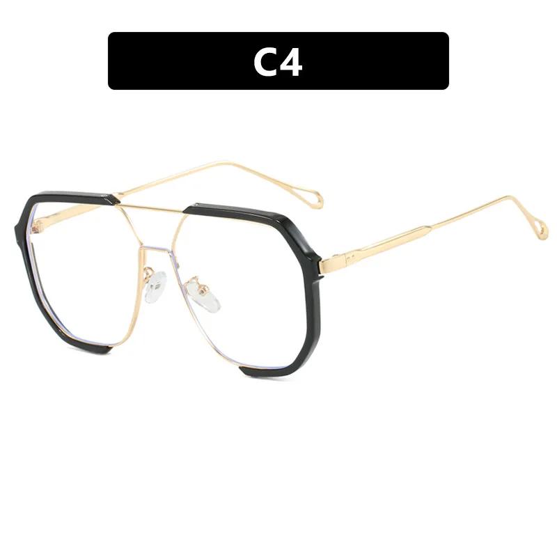 Fashion Women Gradient Sunglasses for Men Big Frame Pilot Sun Glasses Design Anti-Reflective Lunette eil UV400 Eyewear