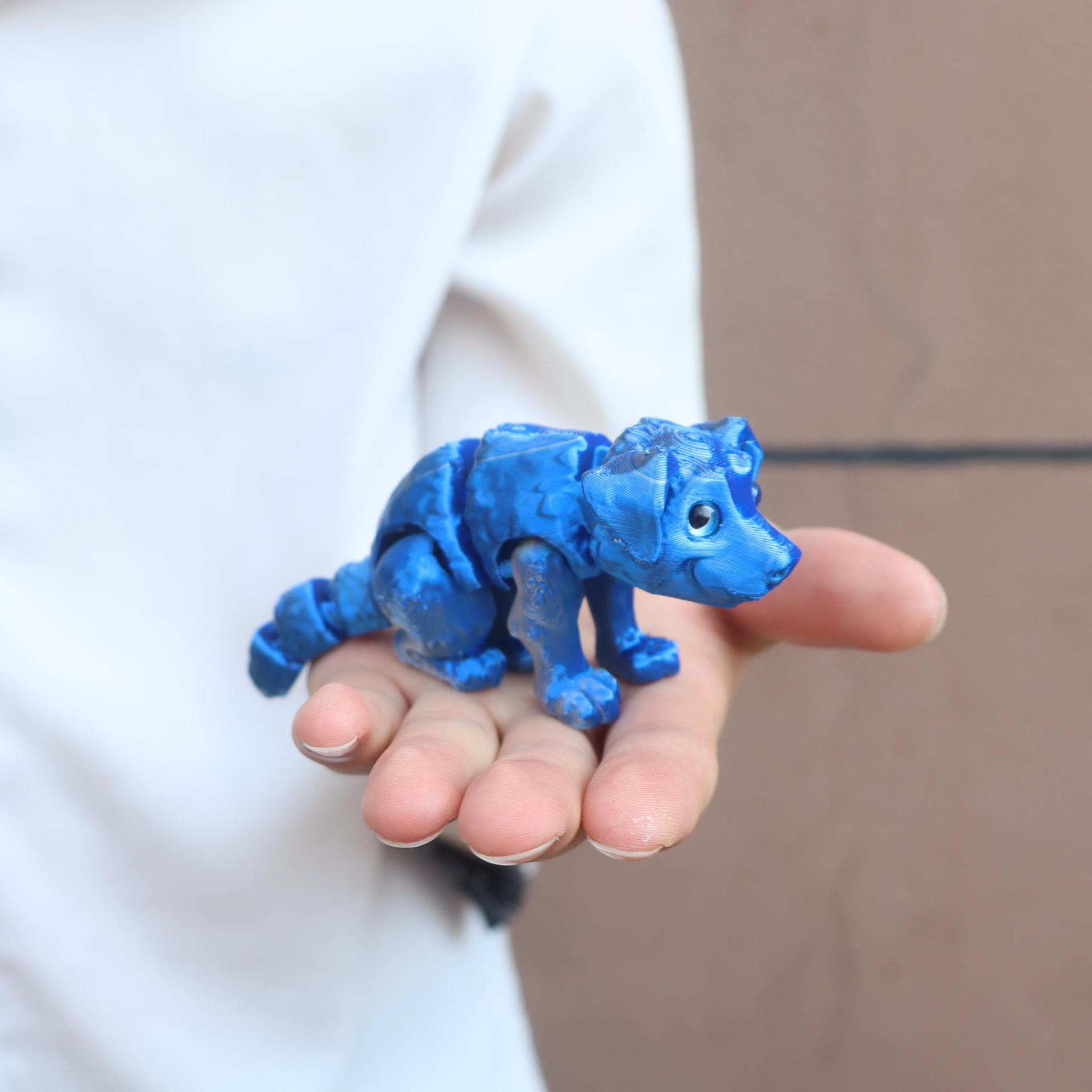 Peek You Dog - 3D Printed Multi-jointed Movable Ornament for Desk Kawaii Accessories Home Decoration