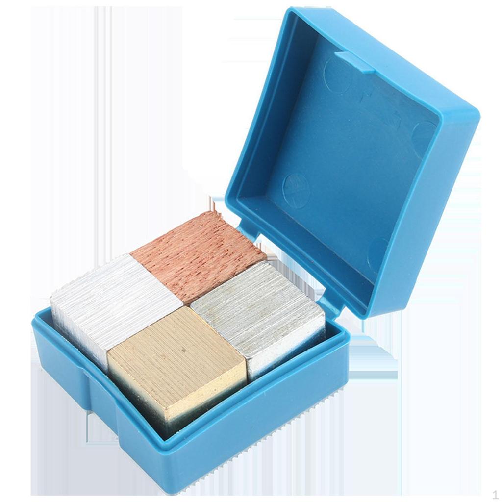 Density Cube Set Iron Wooden Copper Aluminum Cube,Educational Tool ,Collections for Lab