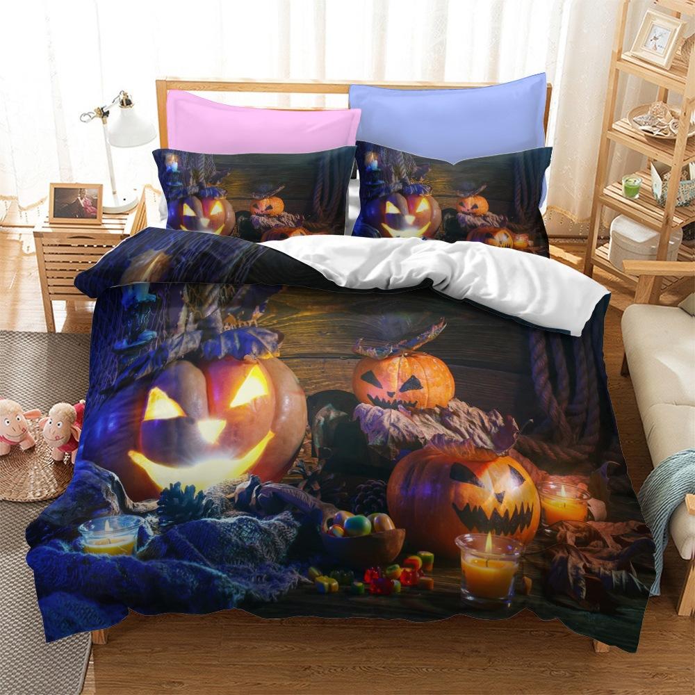 Halloween Series Bedding Three-Piece Home Textile Kit