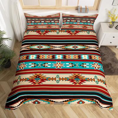 Boho Exotische Bettbezug-Sets für Teenager Erwachsene Queen King Size Leichte Bettdeckenbezüge Retro Böhmische Bettwäsche-Sets Schlafzimmerdeko