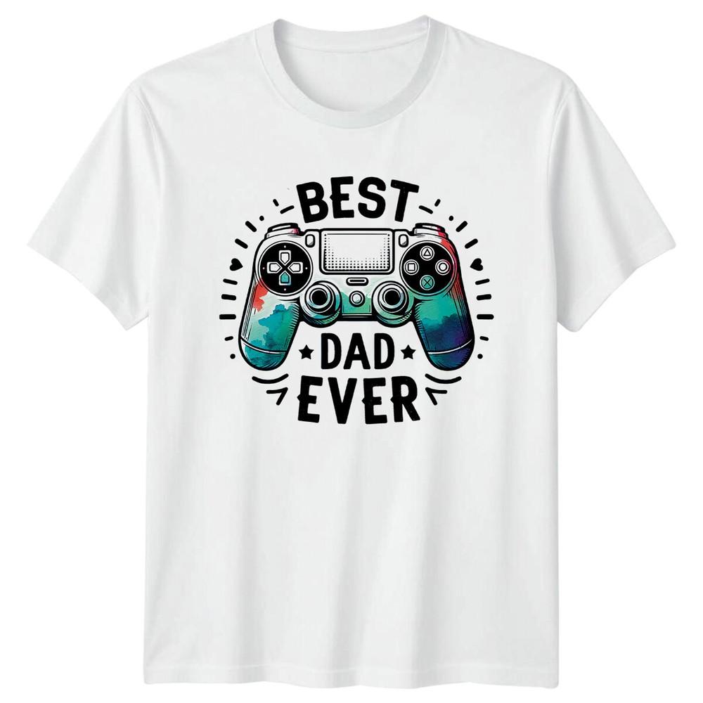 Best Dad Ever Game Controller Graphic Fathers Day TShirt S