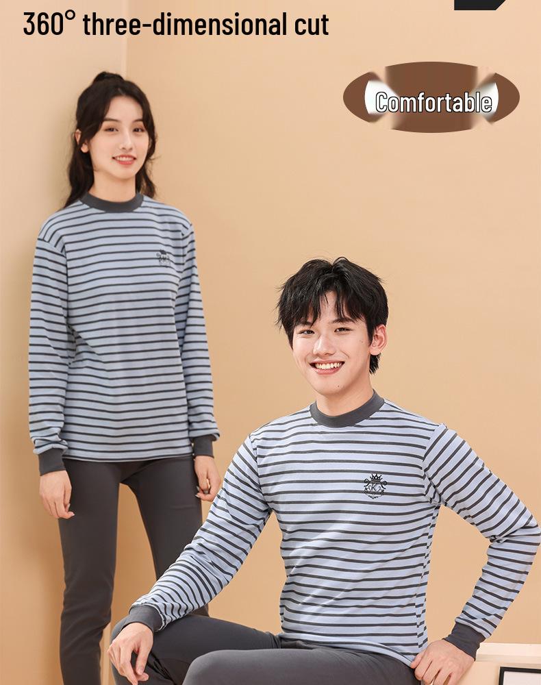 Children's Pure Cotton Thermal Underwear Set - Boys and Girls Pajamas for Autumn