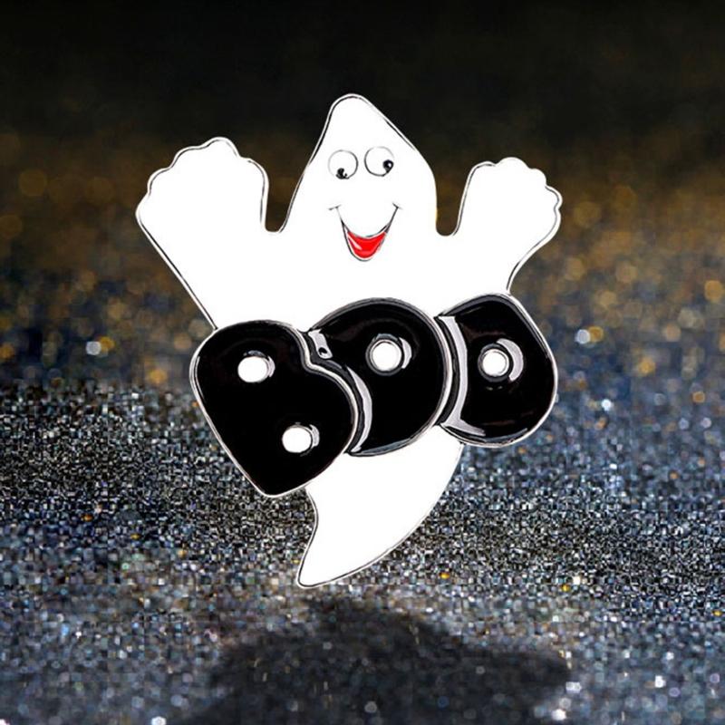 Stylový Halloweenský Odznak Přízraku Módní Halloweenský Odznak Přízrak Koště Dýně Brož Špendlík pro Mladistvé Doplňky