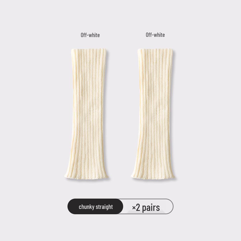 Trendy Y2K Knit Leg Warmers: Women's College Style Calf Socks, Cozy Scrunch Socks, and Warm Sleeves for Autumn/Winter