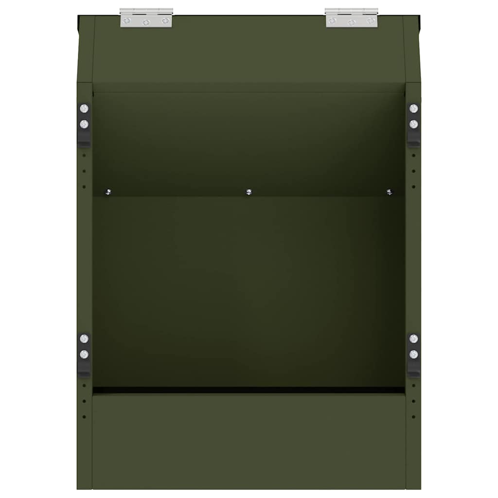 Rabbit Feeder Olive Green 33.5 X 25.5 X 45.5 Cm