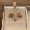Gentle And Delicate Flower Pearl Zircon Stud Earrings Retro Loose Sweet Luxury Light Luxury High-End Earrings