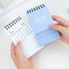 2023-2024 Mini Desk Calendar Plan Book Spiral Coil Page Turning Date Recording 17 Monthly Calendar for Planing Event Log Year of 2024 Calendar