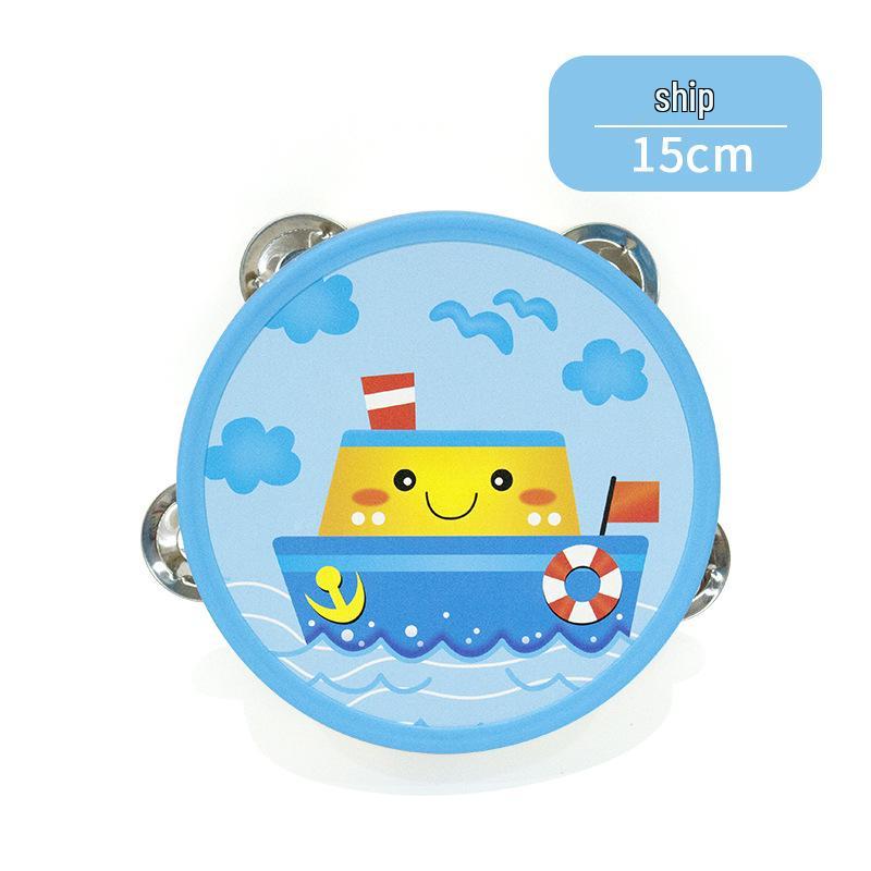 Wooden Tambourine for Early Childhood Music and Dance