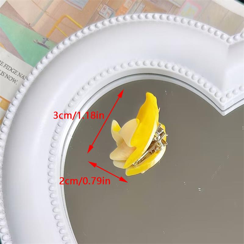 Cartoon Banana Simulation Lebensmittel Haarnadel Seite Clip Haar Zubehör Kreative Persönlichkeit Niedlich Haar Clip Kopfbedeckungen Entenschnabel Clips