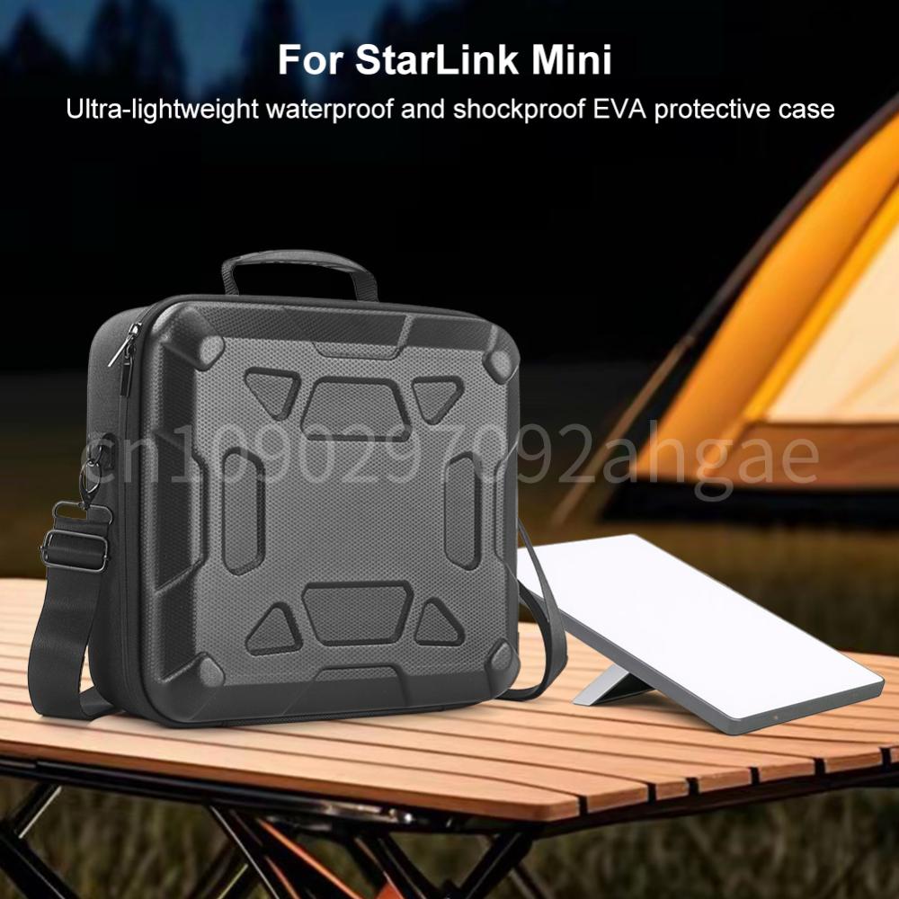 

For Starlink Mini Shockproof Shoulder Bag with Dual Carry Options Anti-Scratch Storage Box Waterproof Power Cord Storage Handbag China Mainland