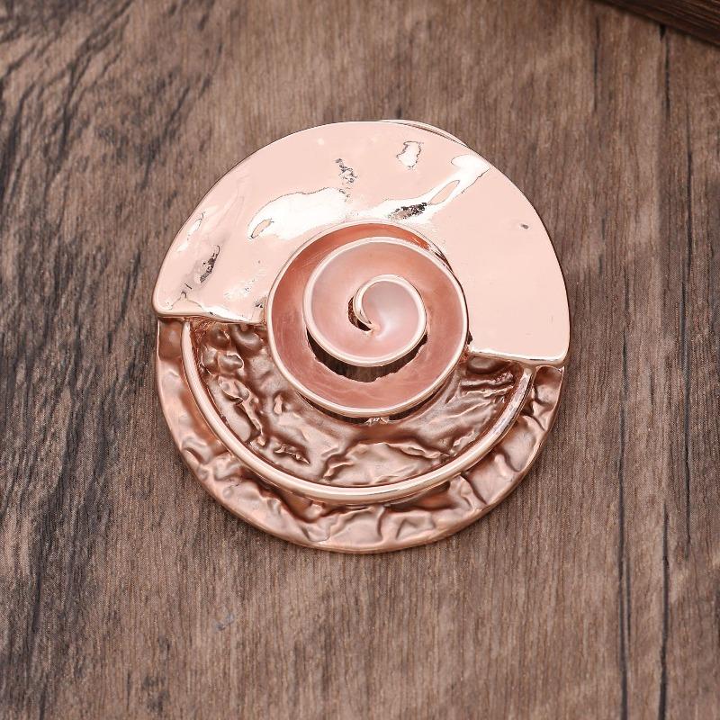 Heiß verkaufende emailierte geometrische Blume magnetische Brosche, modische kreative Blumenbrosche für Damen