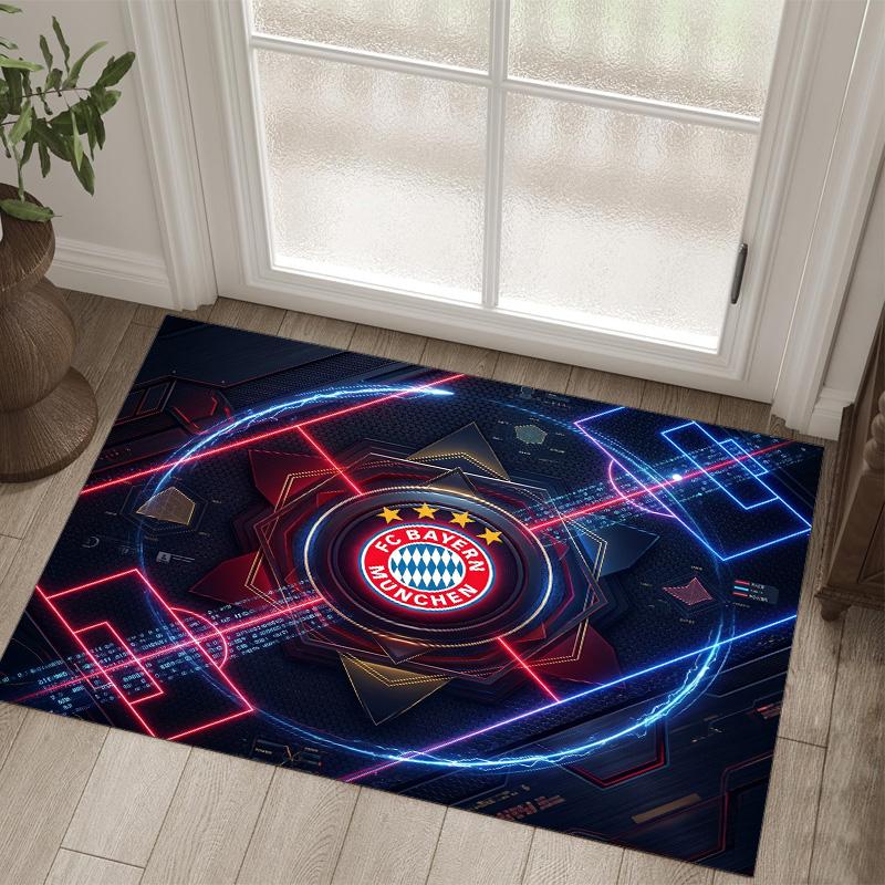 Tappeto in velluto di cristallo con design Bayern Monaco Accogliente Non?Tappeto Stampato Antiscivolo per Camera da Letto Soggiorno Ingresso