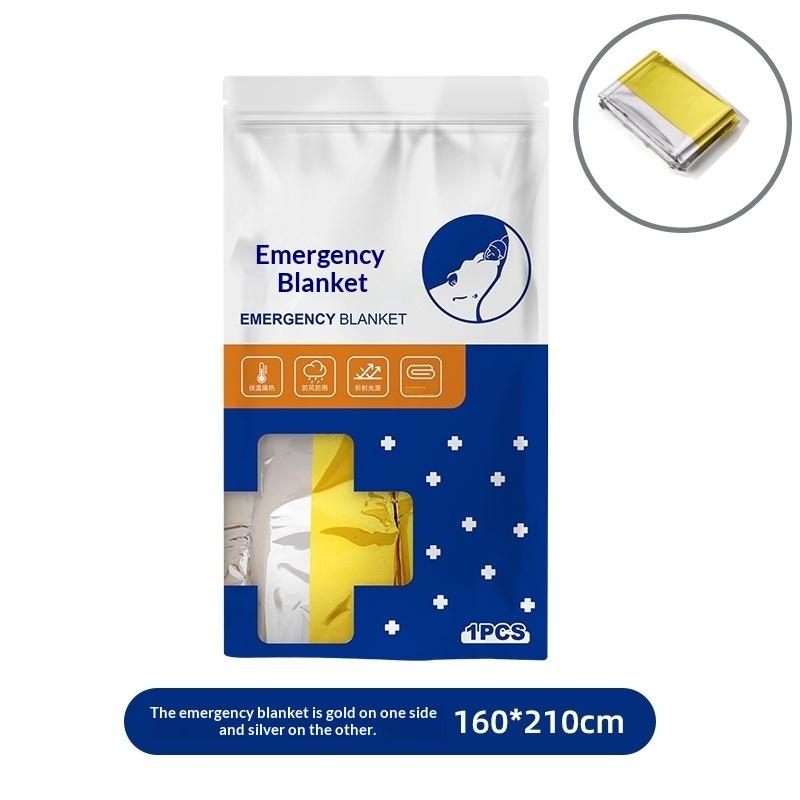 1/3 Stück 130*210 cm 160*210 cm Weltraum-Mylar Thermische Rettungs-Notfalldecke für Outdoor-Wandern Überlebensdecke